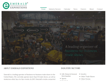 Tablet Screenshot of emeraldexpositions.com